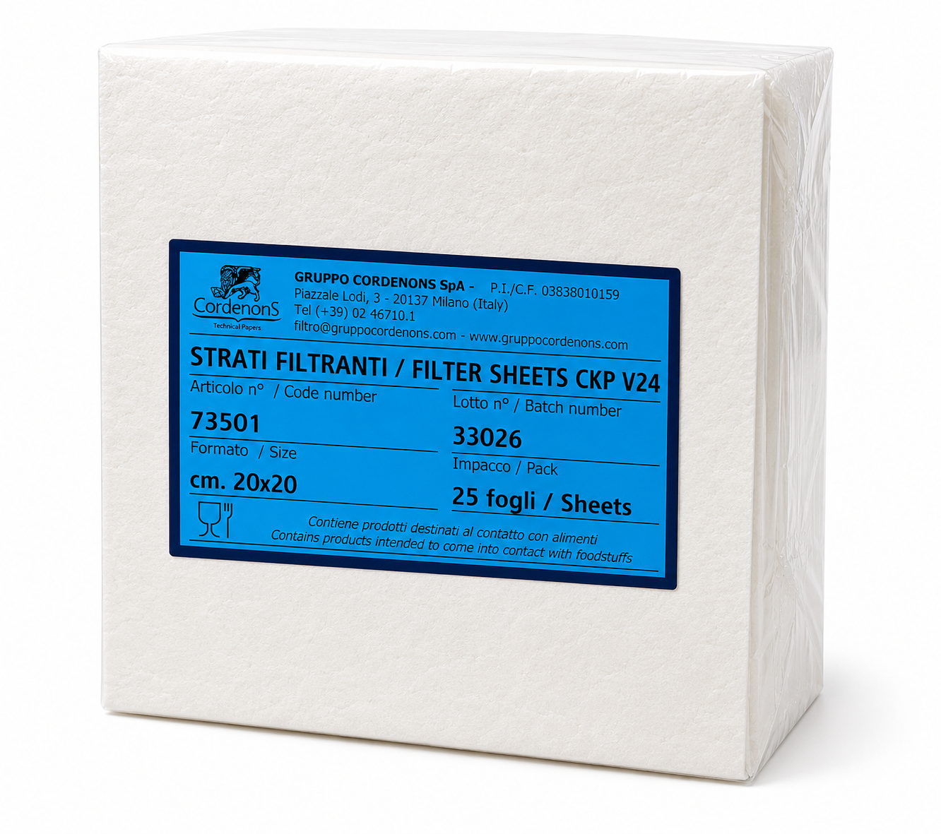 Cartoane Filtrante CKP - CORDENONS - 7
