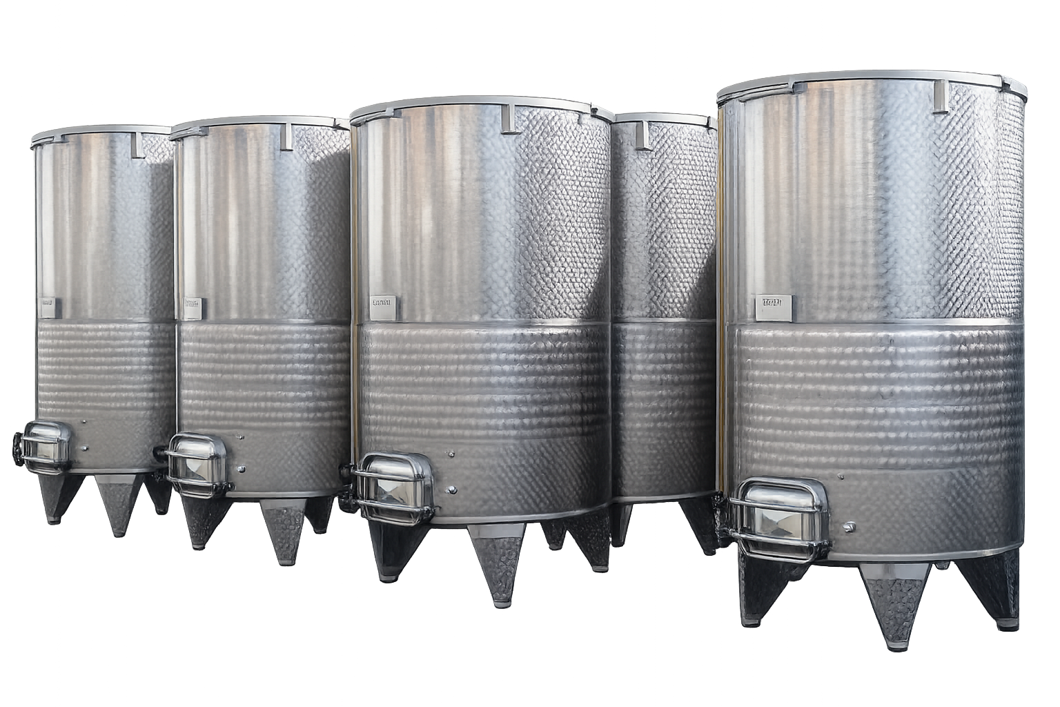 ARIA S Tanks with Floating Cover and Inclined Flat Bottom - TOSCANA INOX - 2