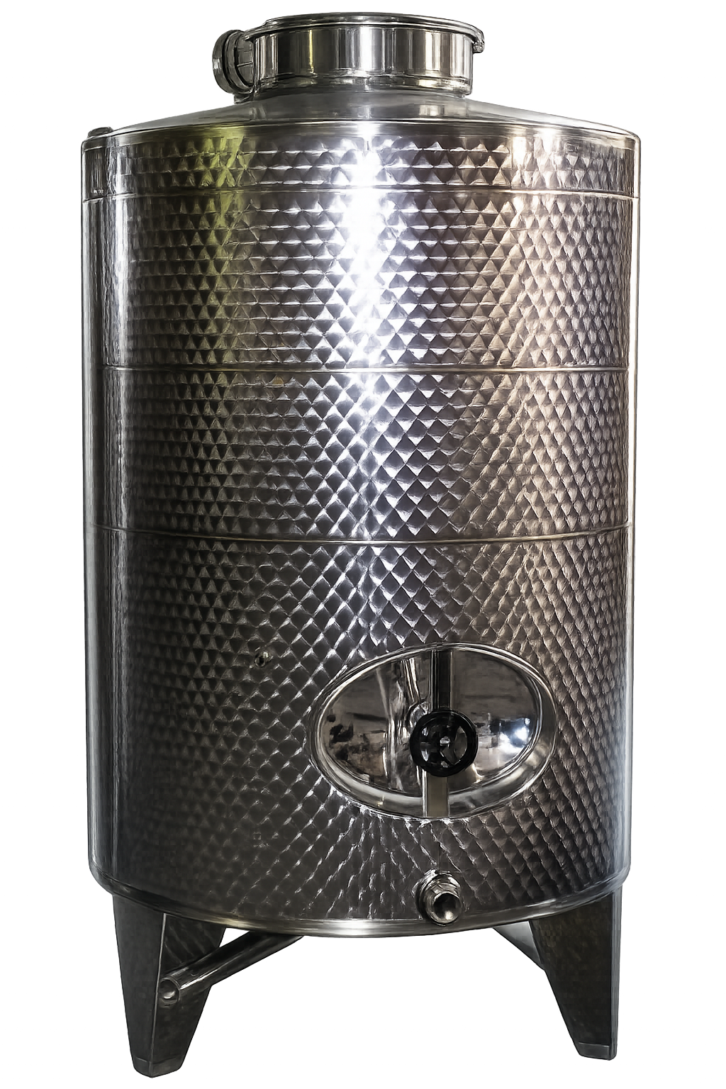 VIBO B Classic Cisterns with Legs, Top Hatch and Conical Bottom - TOSCANA INOX - 3