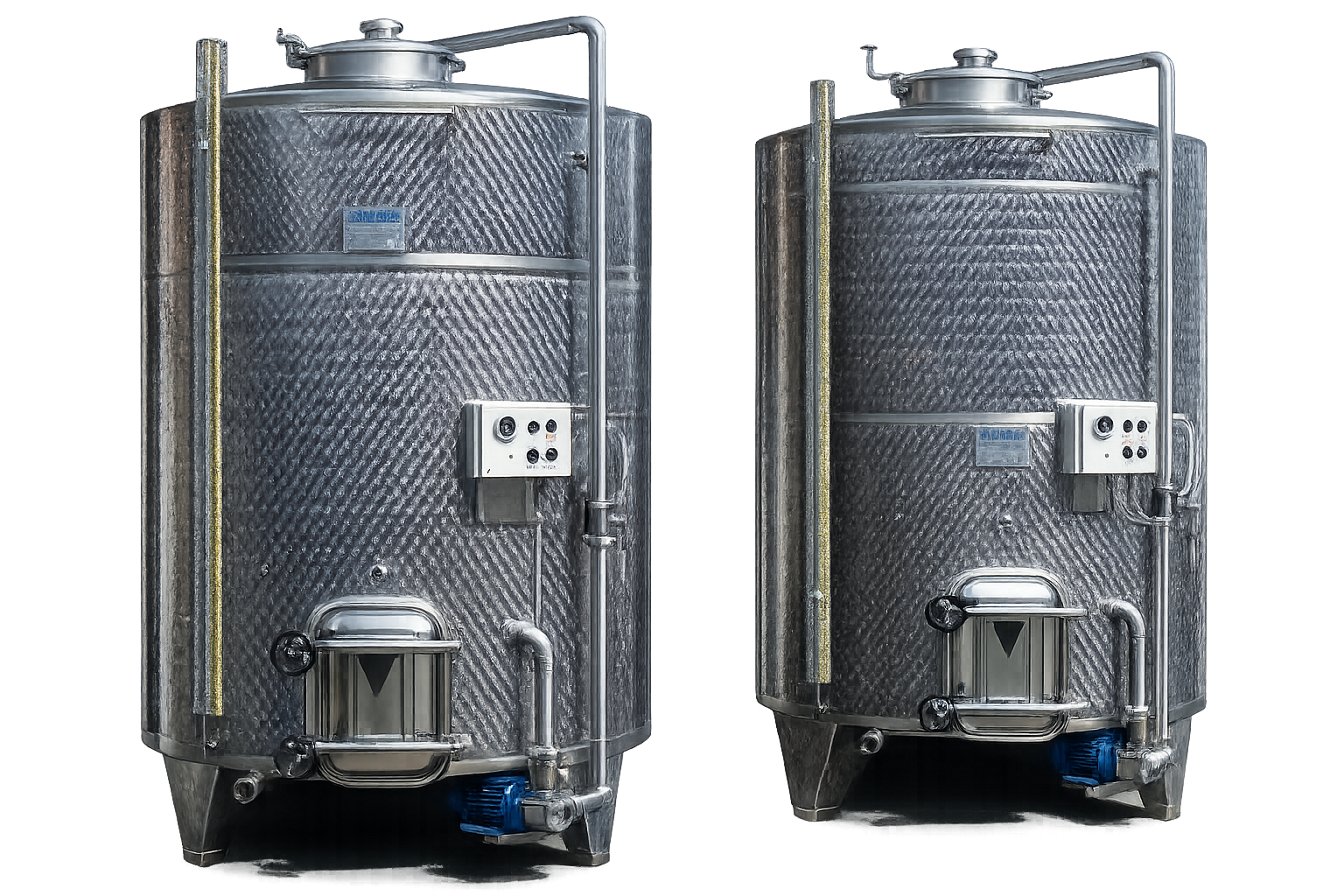 VIBO B Classic Cisterns with Legs, Upper Hatch and Sloped Flat Bottom - TOSCANA INOX - 3