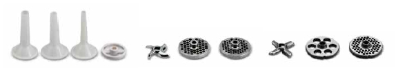 9512NSP Mașină de Tocat Carne Electrică Nr.12, Inox complet - 5